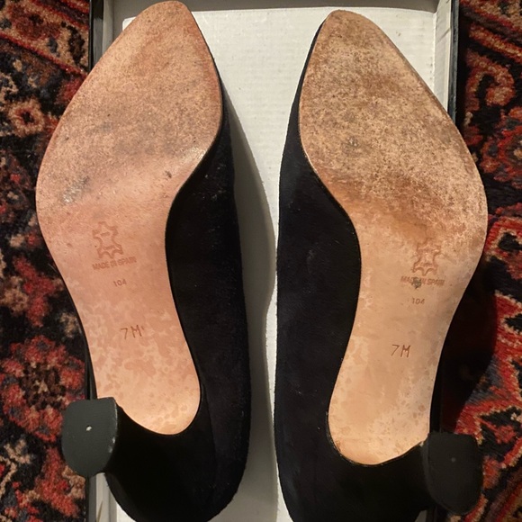 Evan-Picone Black suede heeled shoes - Picture 2 of 8